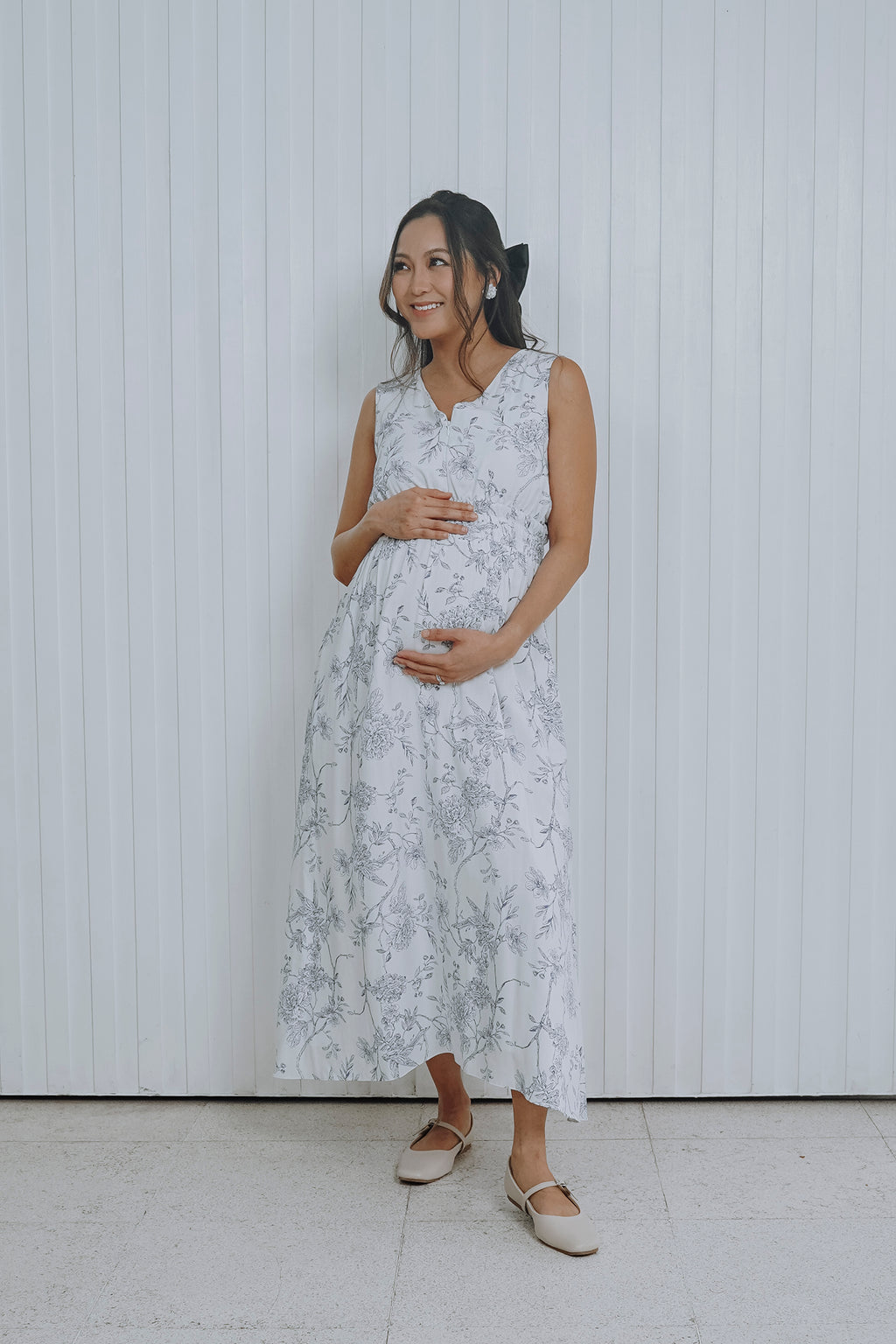 Danica Dress Blue Bird Print