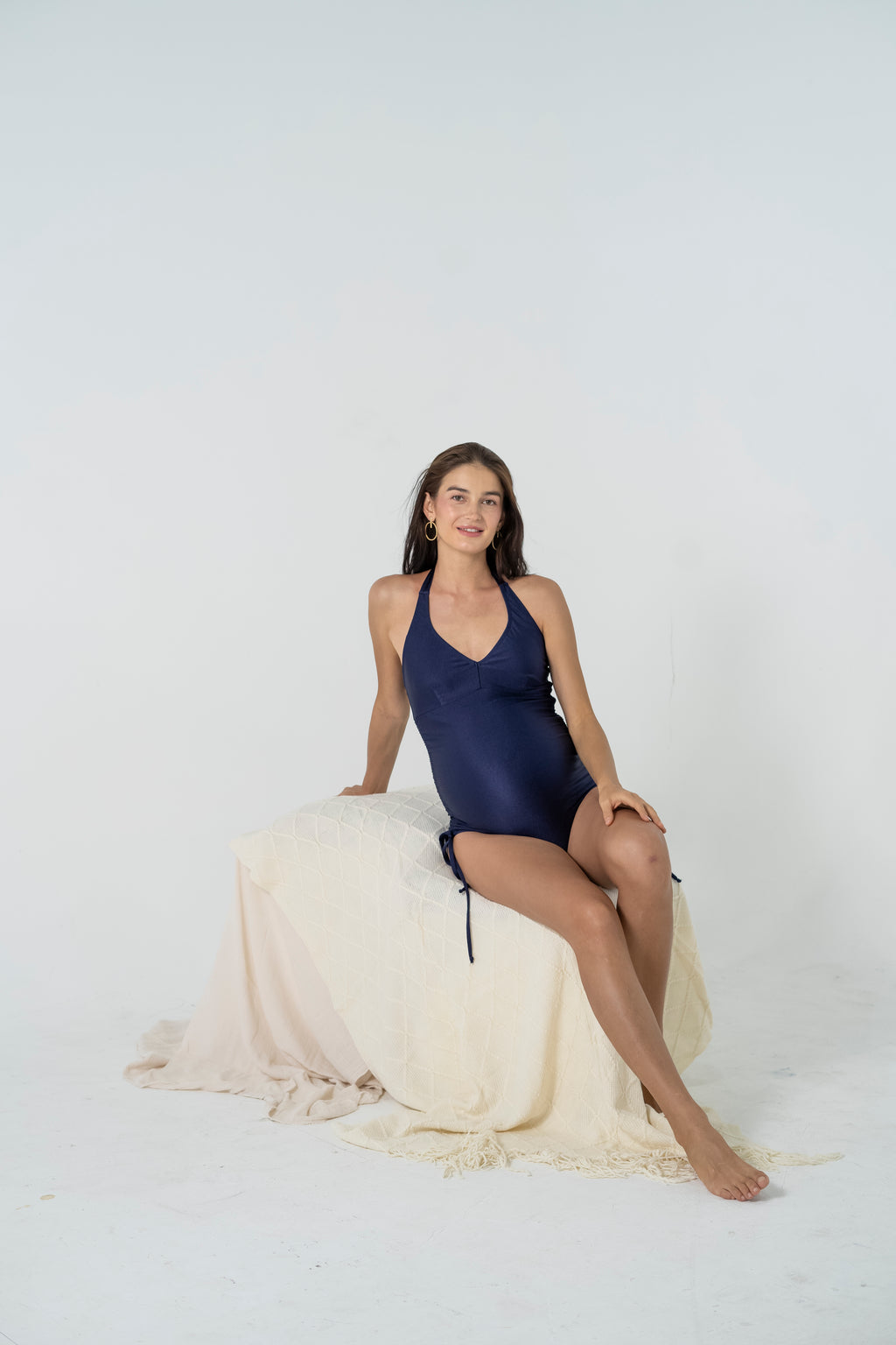 Cyrena Maternity Swimsuit (Navy Blue)