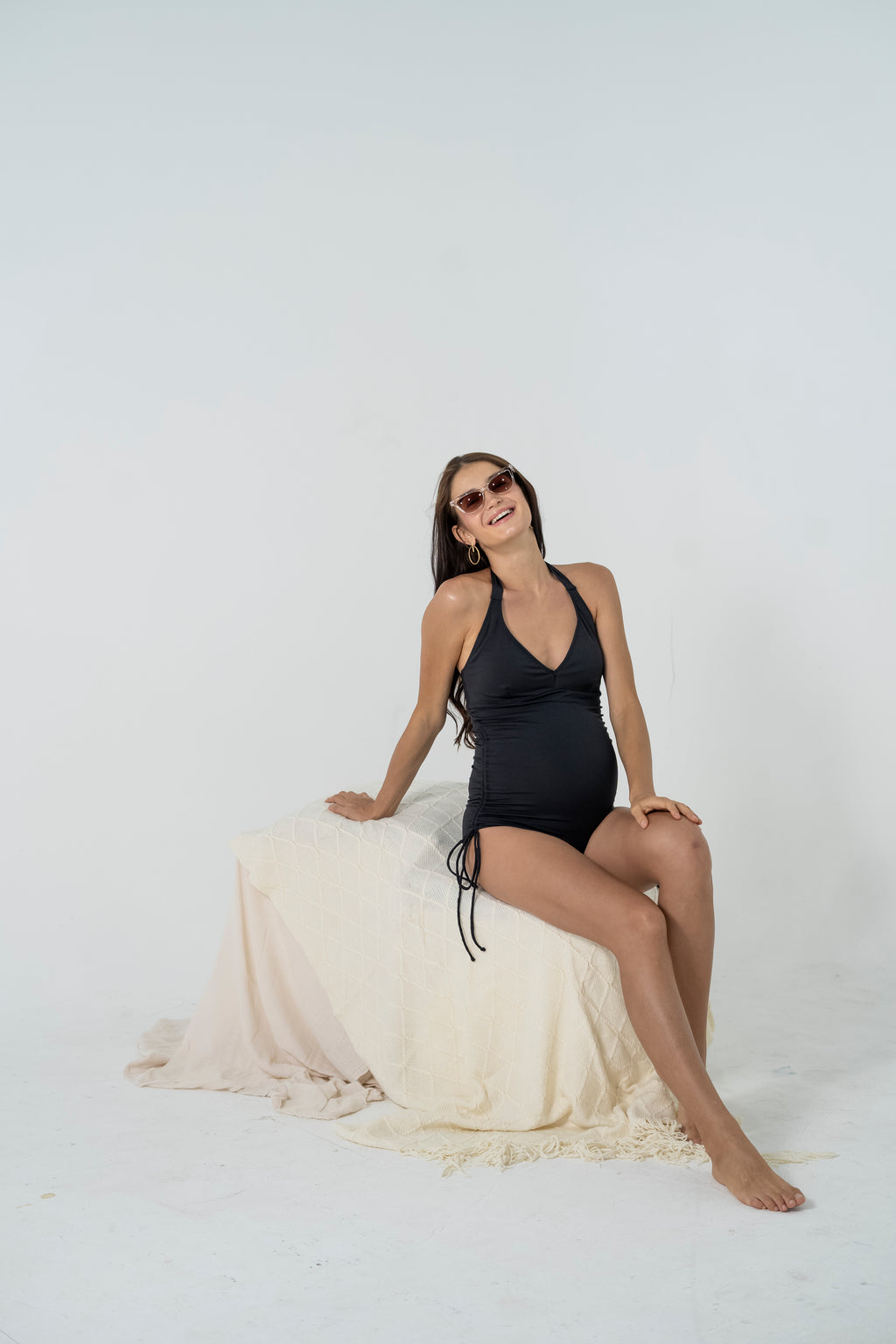Cyrena Maternity Swimsuit (Black)