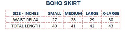 Boho Skirt - C'est la vie'