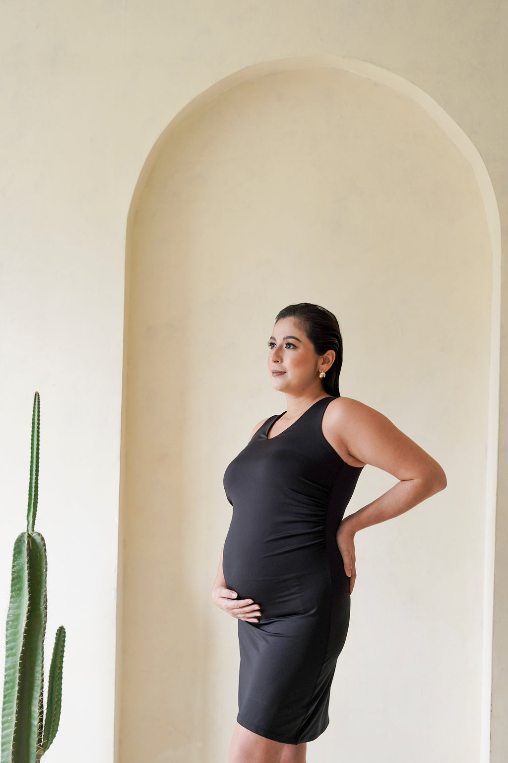 Estelle Maternity Dress   (Phoenix Black)