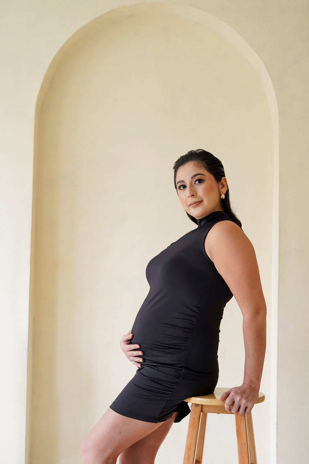 Portia Maternity Dress   (Phoenix Black)