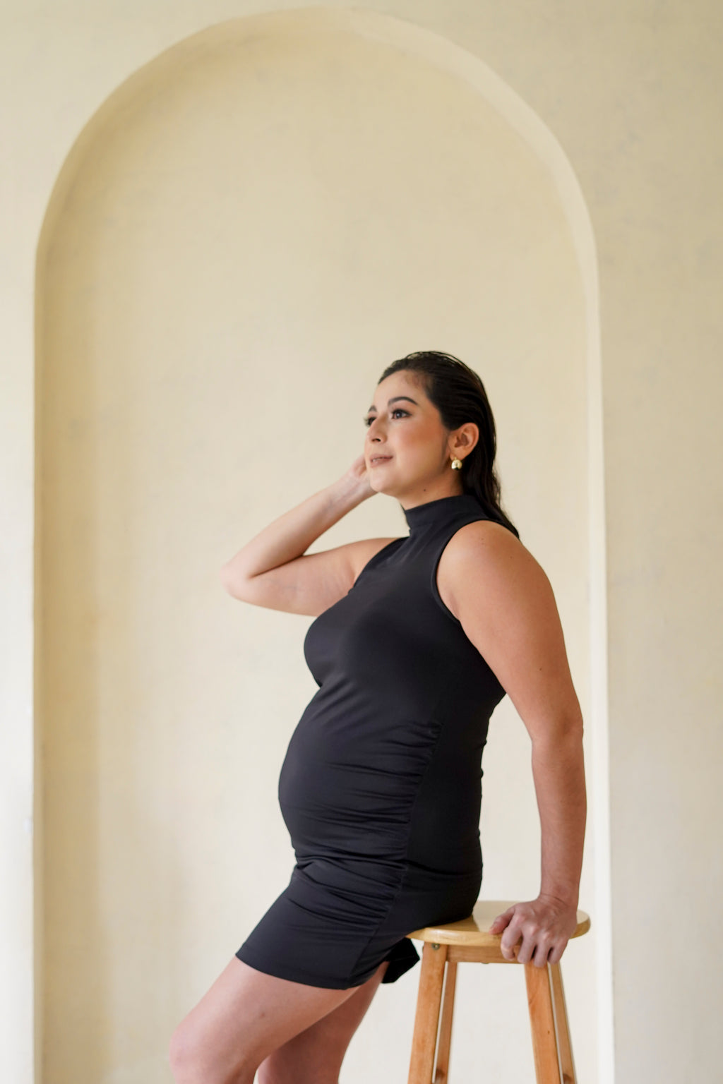 Portia Maternity Dress   (Phoenix Black)