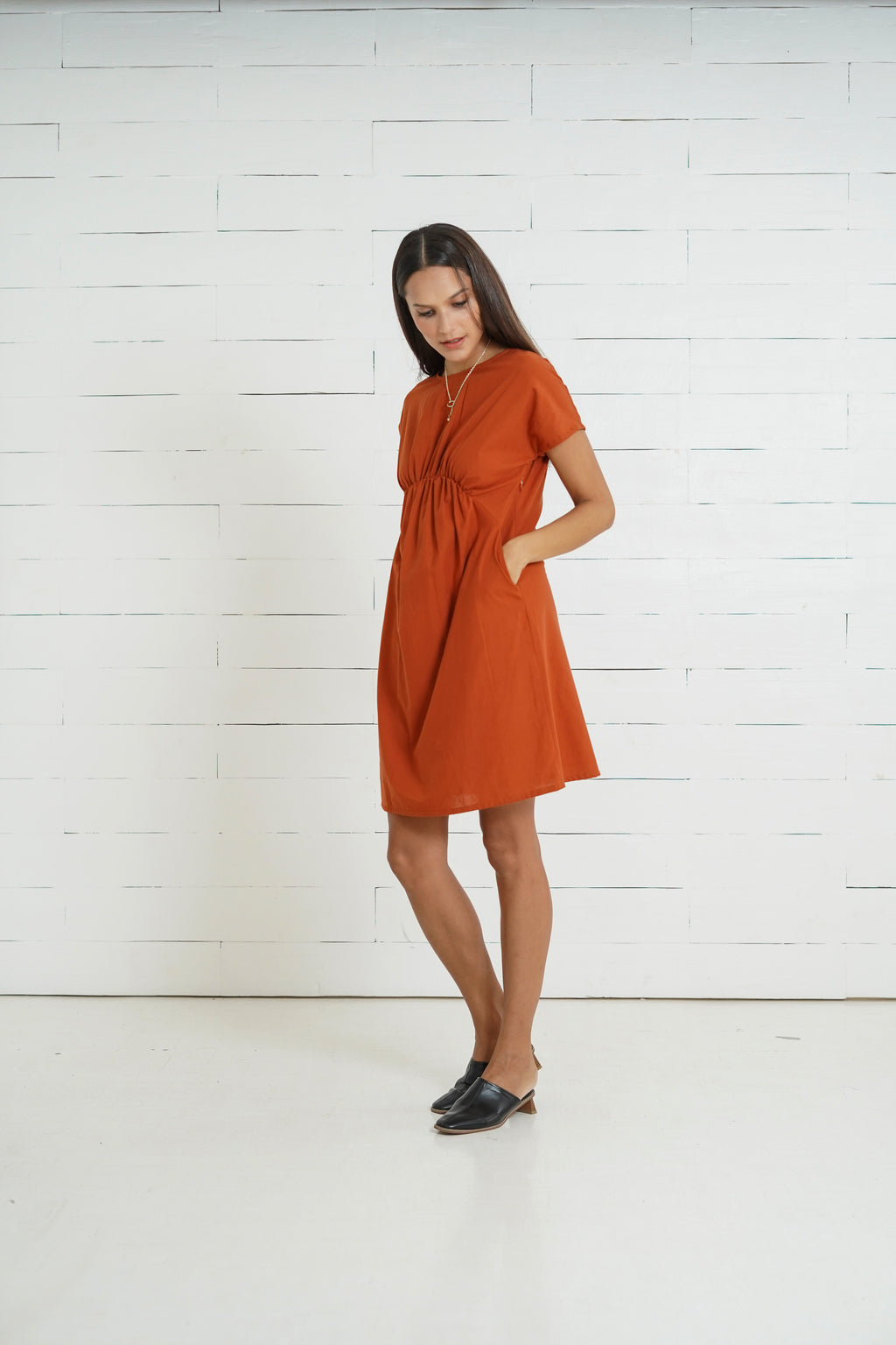 Harper  Nursing Dress    (Scarlet Wine)