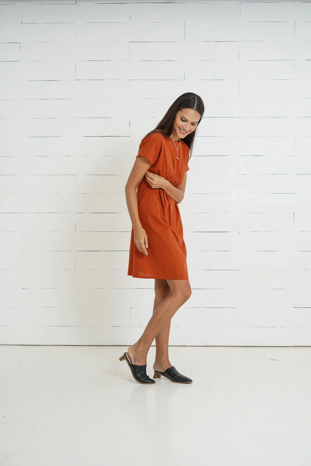 Harper  Nursing Dress    (Scarlet Wine)