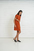 Harper Nursing Dress (Scarlet Wine)