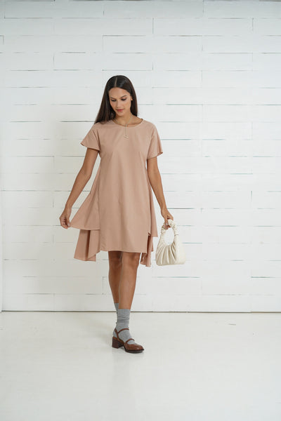 Aria Nursing Dress (Tortilla Nude)