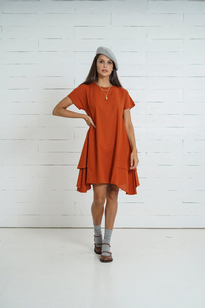 Aria Nursing Dress (Scarlet Wine)