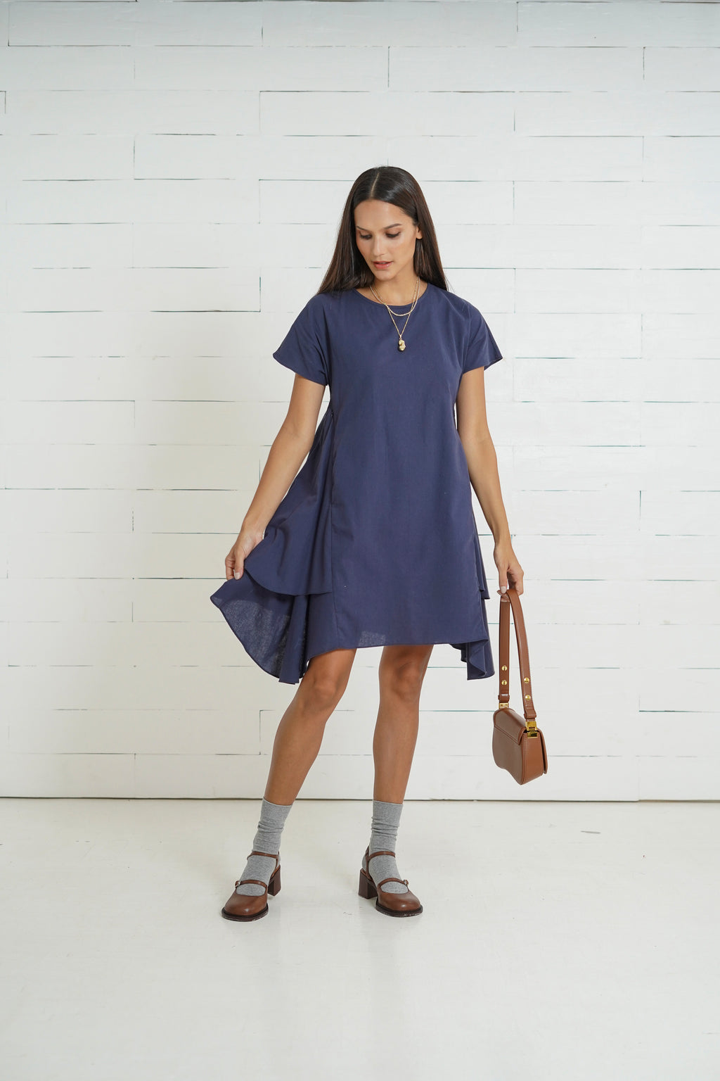 Aria Nursing Dress       (Peacock Blue)