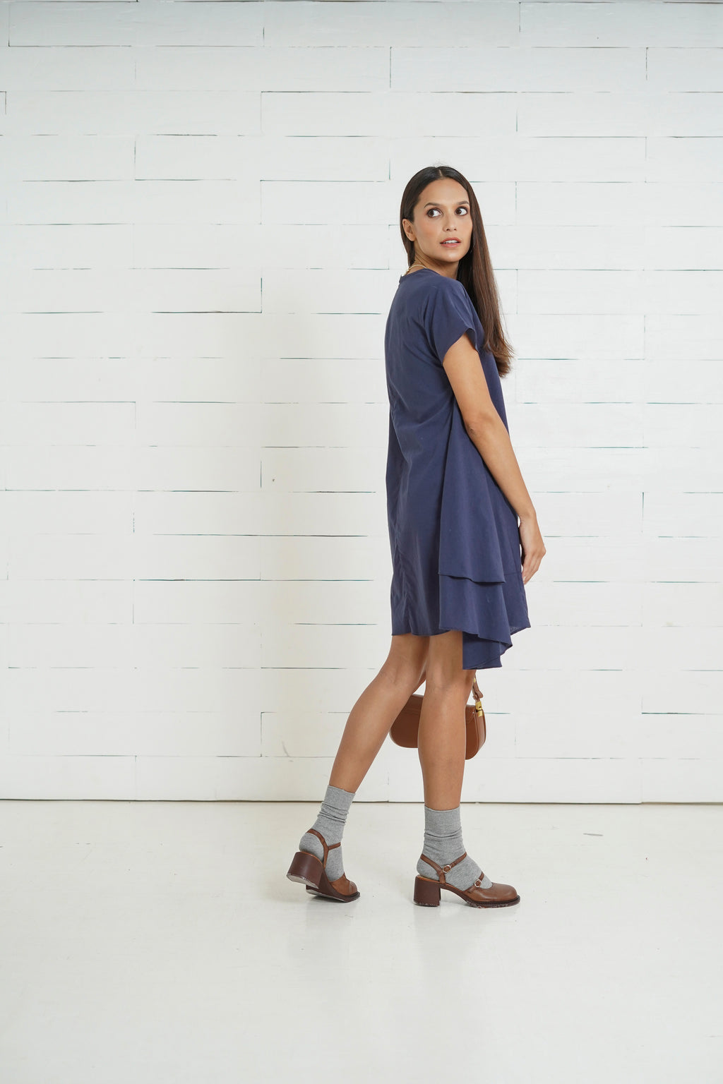 Aria Nursing Dress       (Peacock Blue)