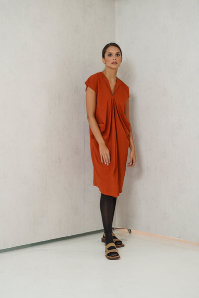 Skylar Nursing Dress (Scarlet Wine)