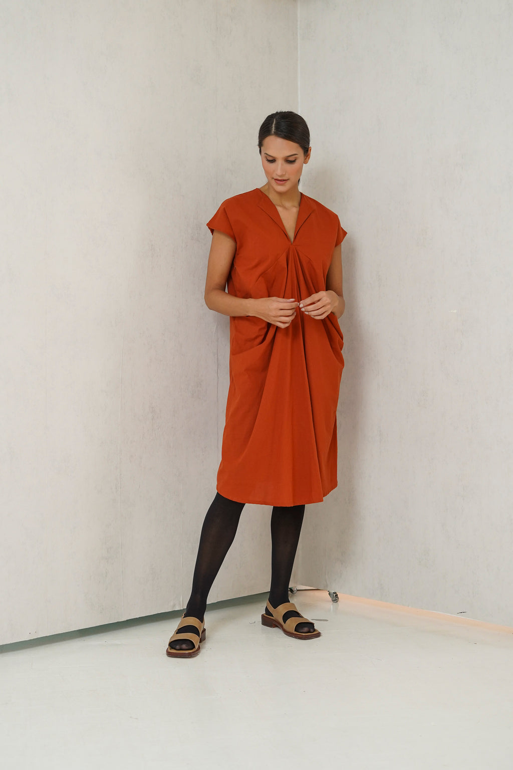 Skylar Nursing Dress          (Scarlet Wine)