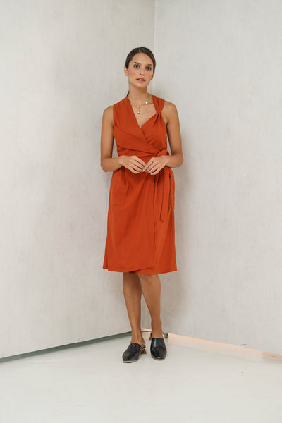 Avery Overlap Nursing Dress     (Scarlet Wine)