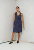 Avery Overlap Nursing Dress (Peacock Blue)