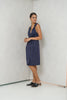 Avery Overlap Nursing Dress (Peacock Blue)