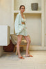 Lazy Day Bralette and Shorts Set with Kimono (Sage Green)