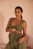 Hug Me Bralette and Pants Set (Army Green)