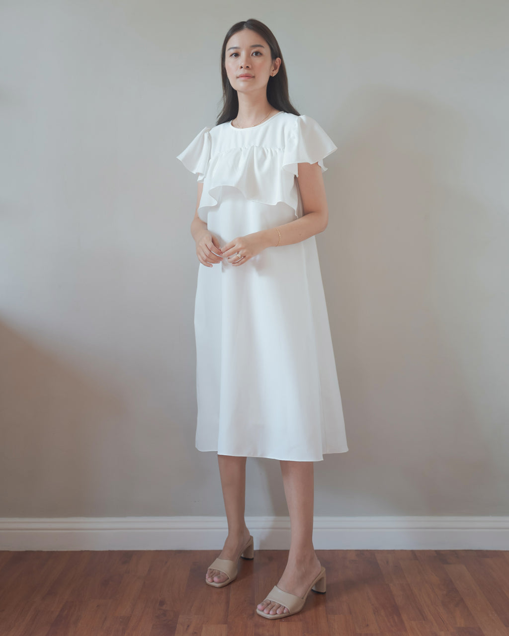 Date Dress in Winter White