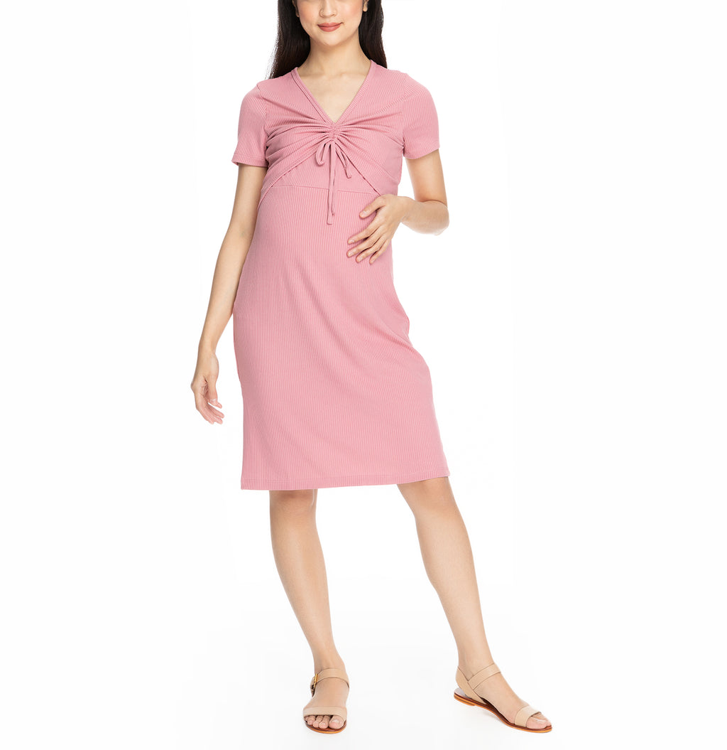 Francesca Nursing Dress  Daisy Pink