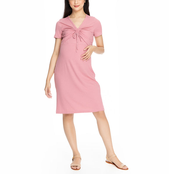 Francesca Nursing Dress  Daisy Pink