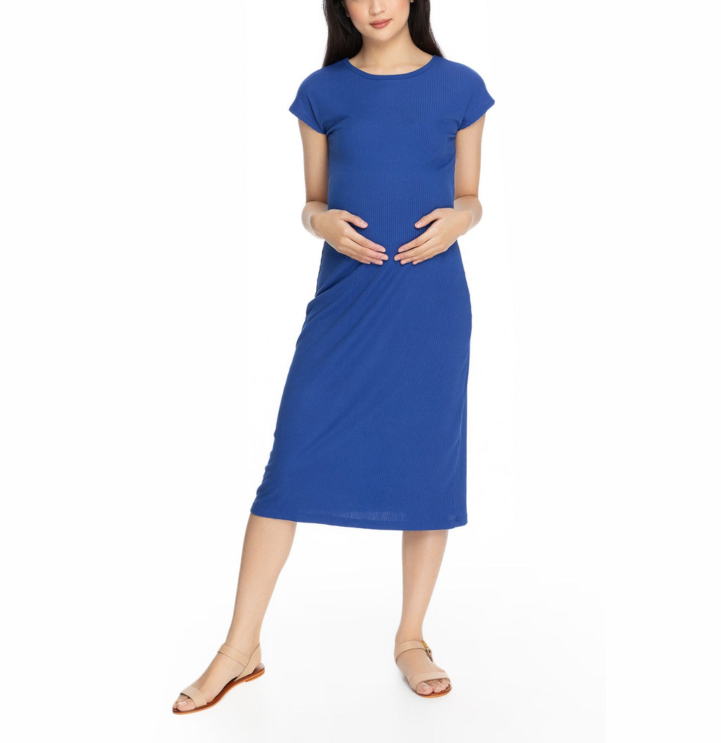 Janine  Maternity Dress Egyptian Blue