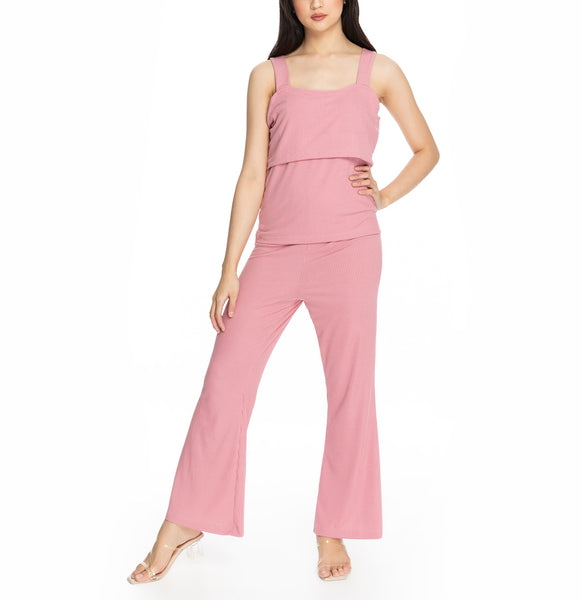 Tracey Loungewear Set Daisy Pink