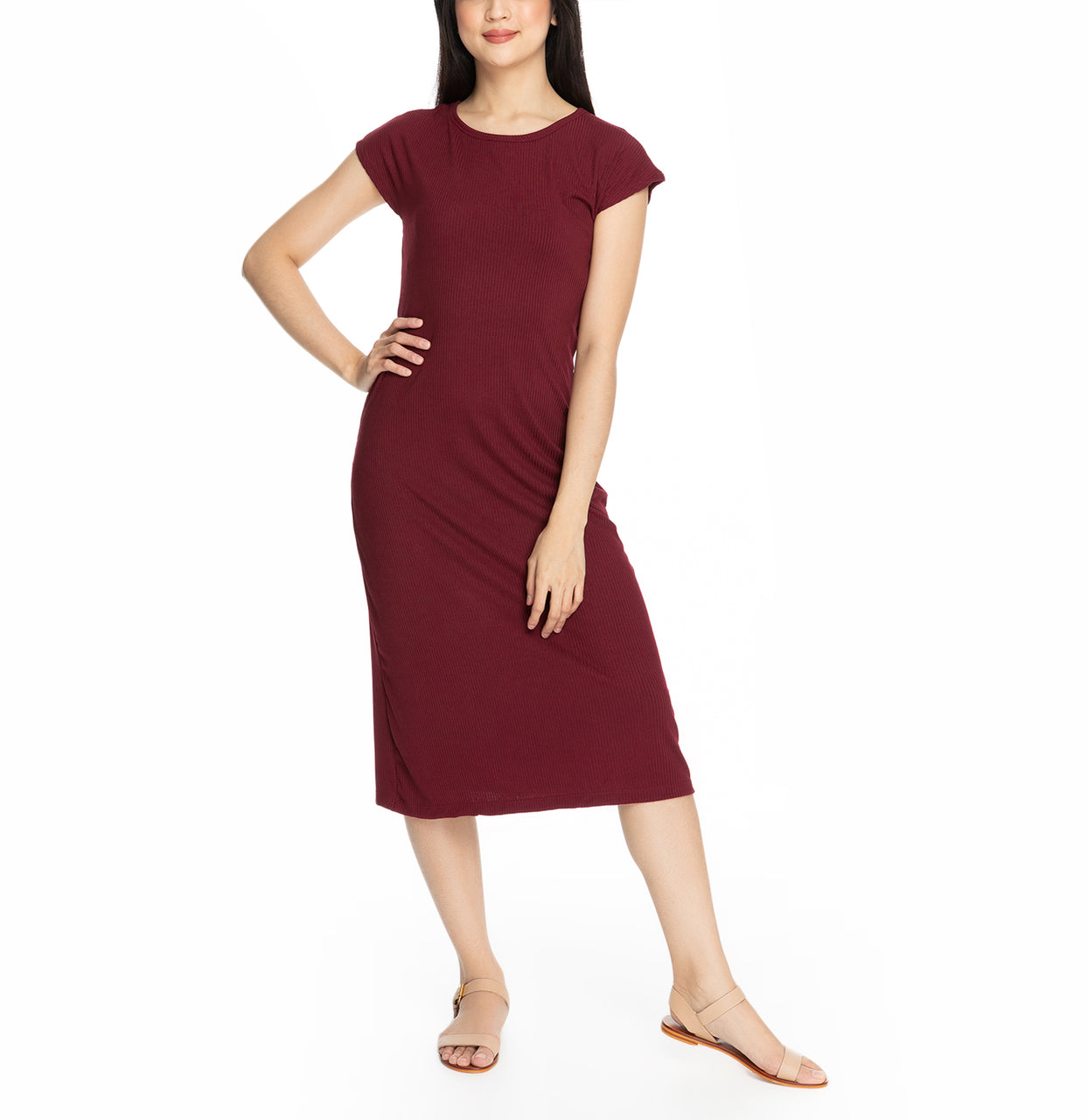 Janine Maternity Dress Vermillion