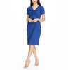 Francesca Nursing Dress Egyptian Blue