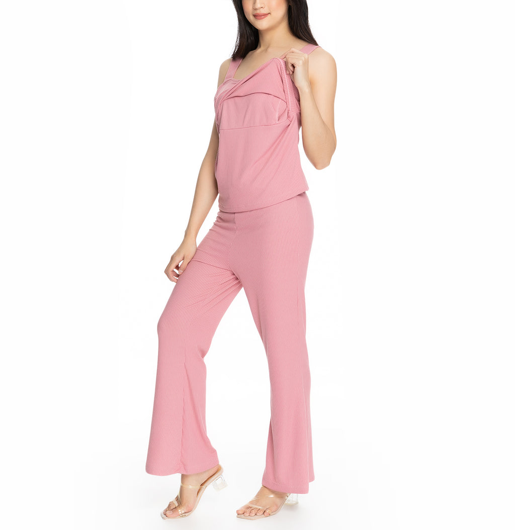 Tracey Loungewear Set Daisy Pink