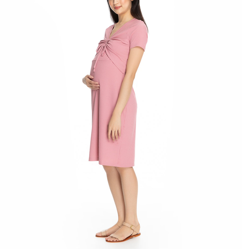 Francesca Nursing Dress  Daisy Pink