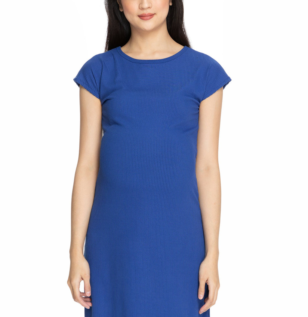 Janine  Maternity Dress Egyptian Blue