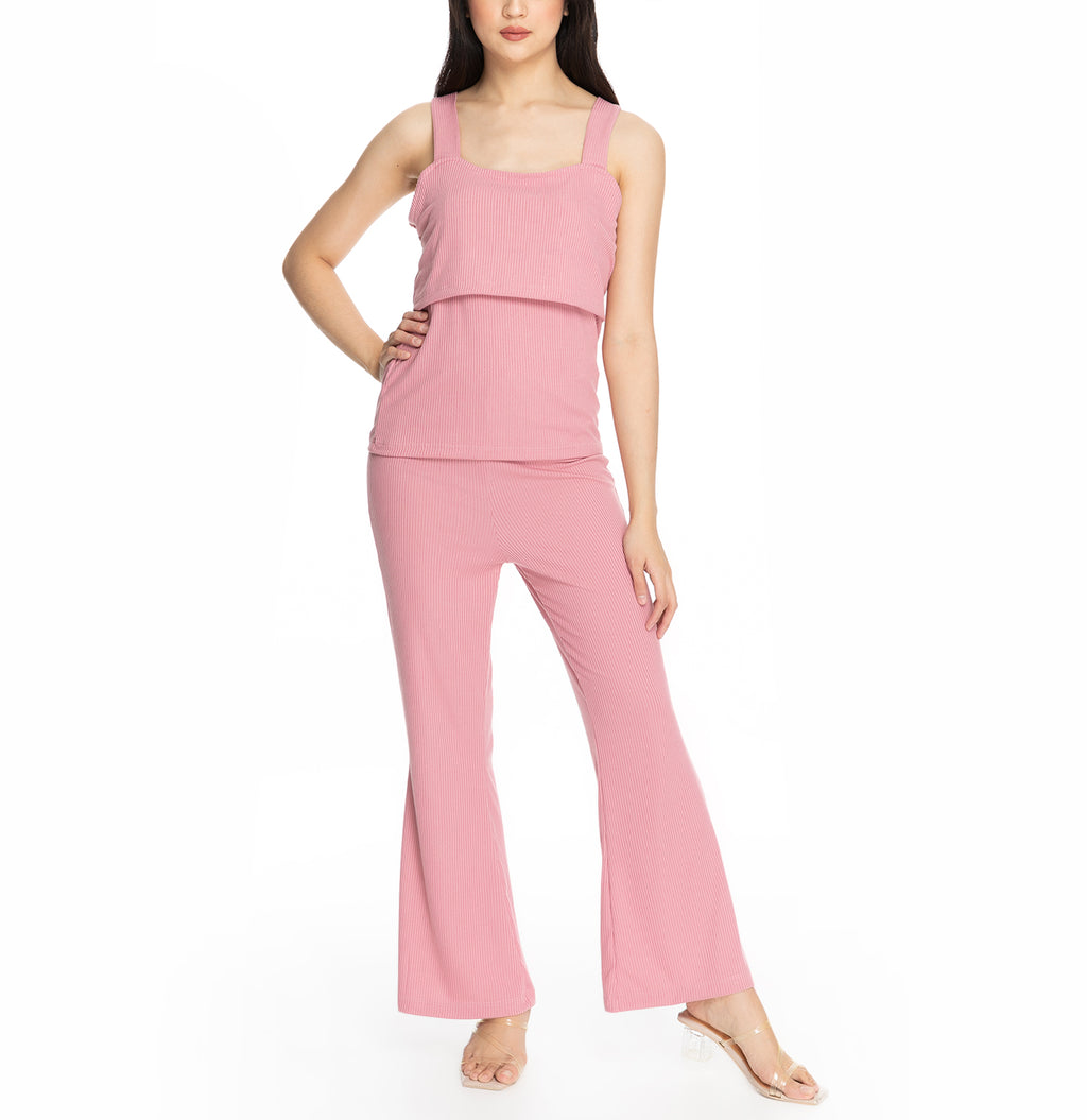 Tracey Loungewear Set Daisy Pink