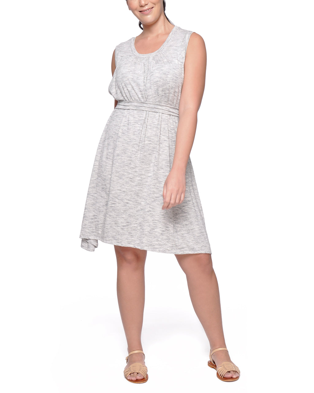 Hannah Nursing Dress with Belt