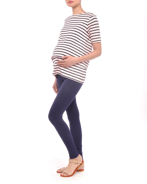 Maternity Leggings Navy Blue