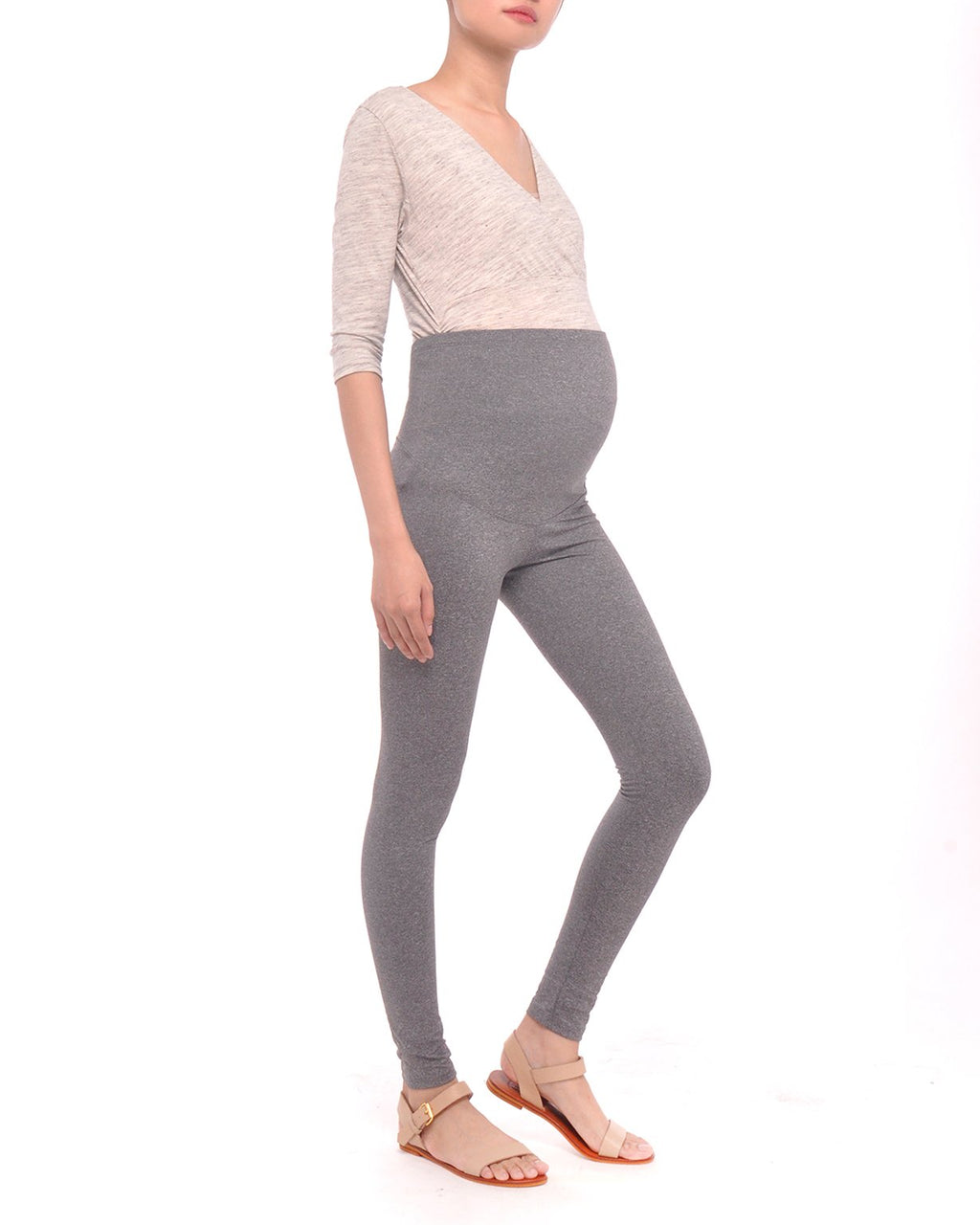 Maternity Leggings Charcoal Gray