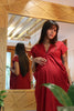 Skylar Nursing Dress (Barn Red)