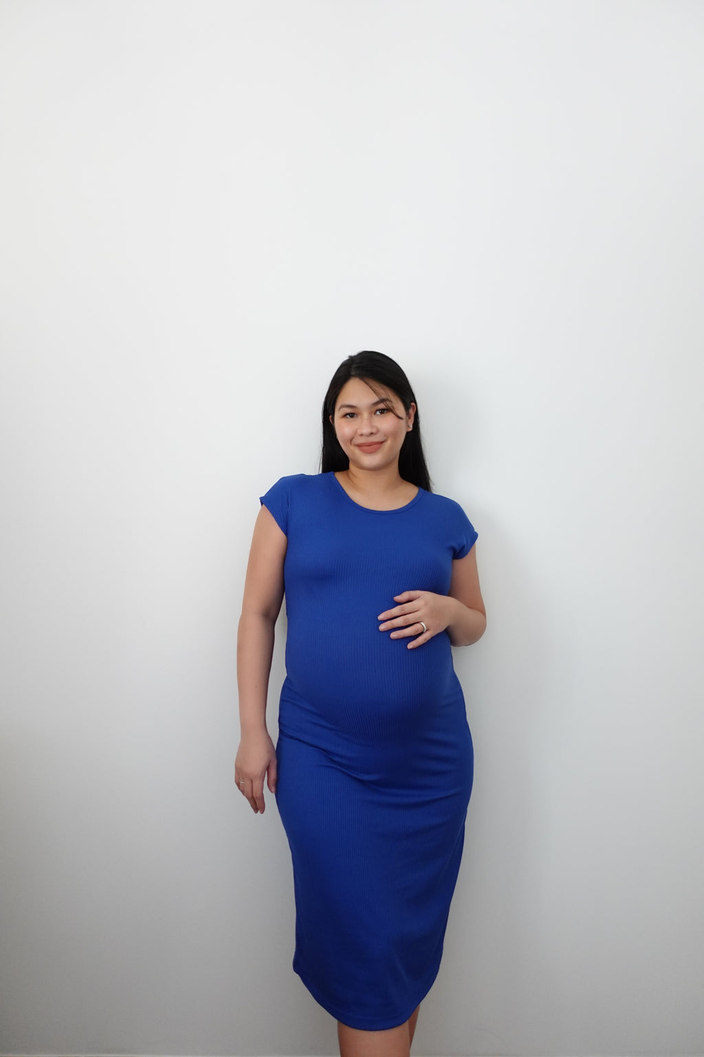 Janine  Maternity Dress Egyptian Blue