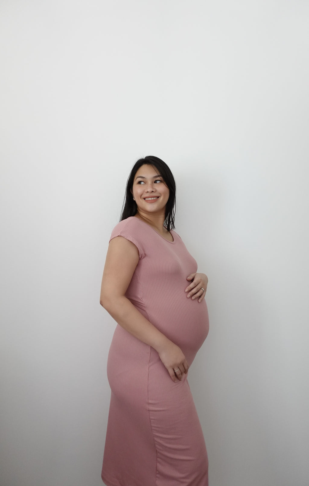 Janine  Maternity Dress Daisy Pink