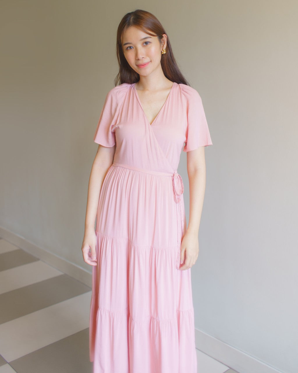 MILAGROS WRAP AROUND DRESS
