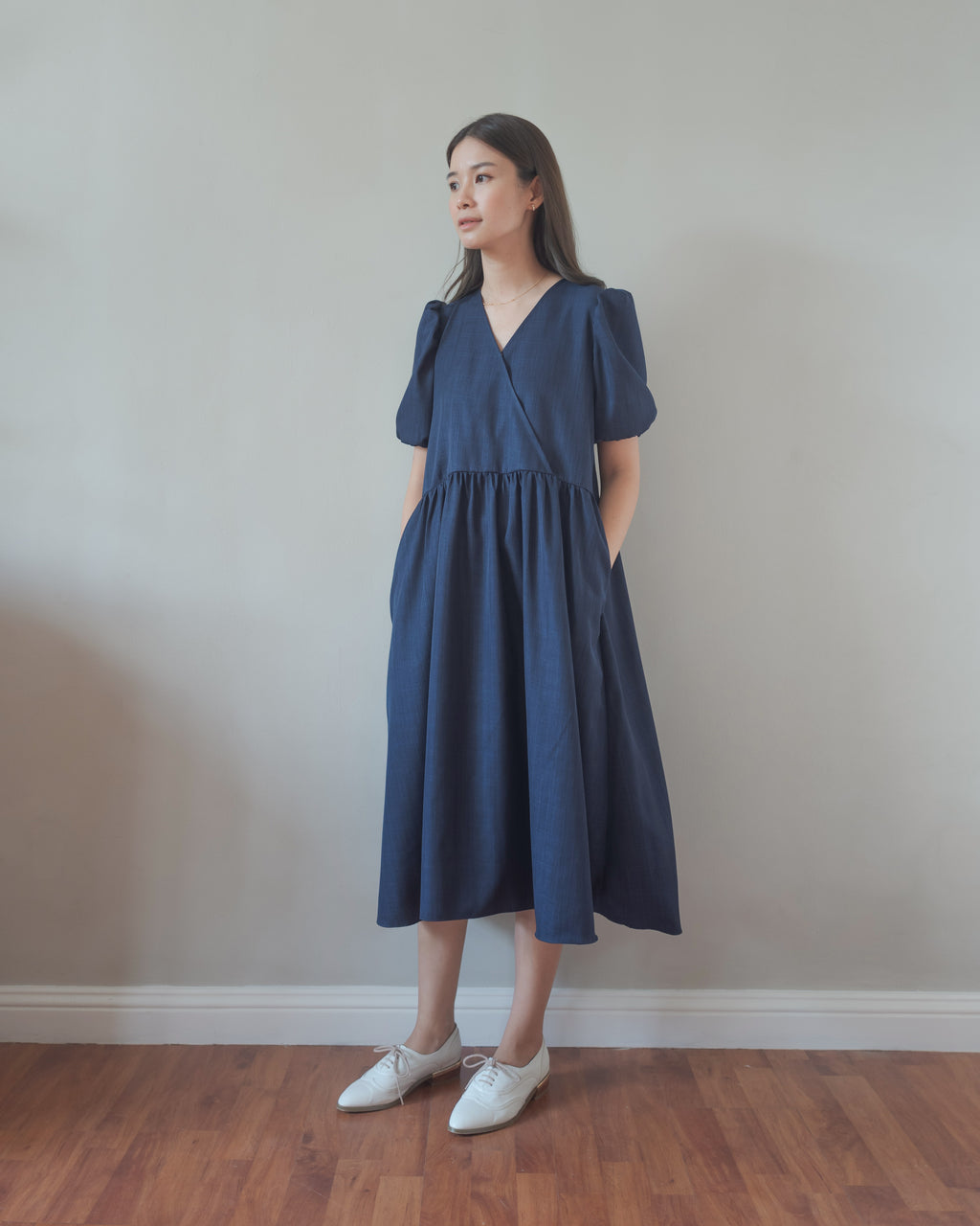 Mama Dress in Navy