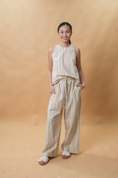 Mariana Set (Beige Stripes)