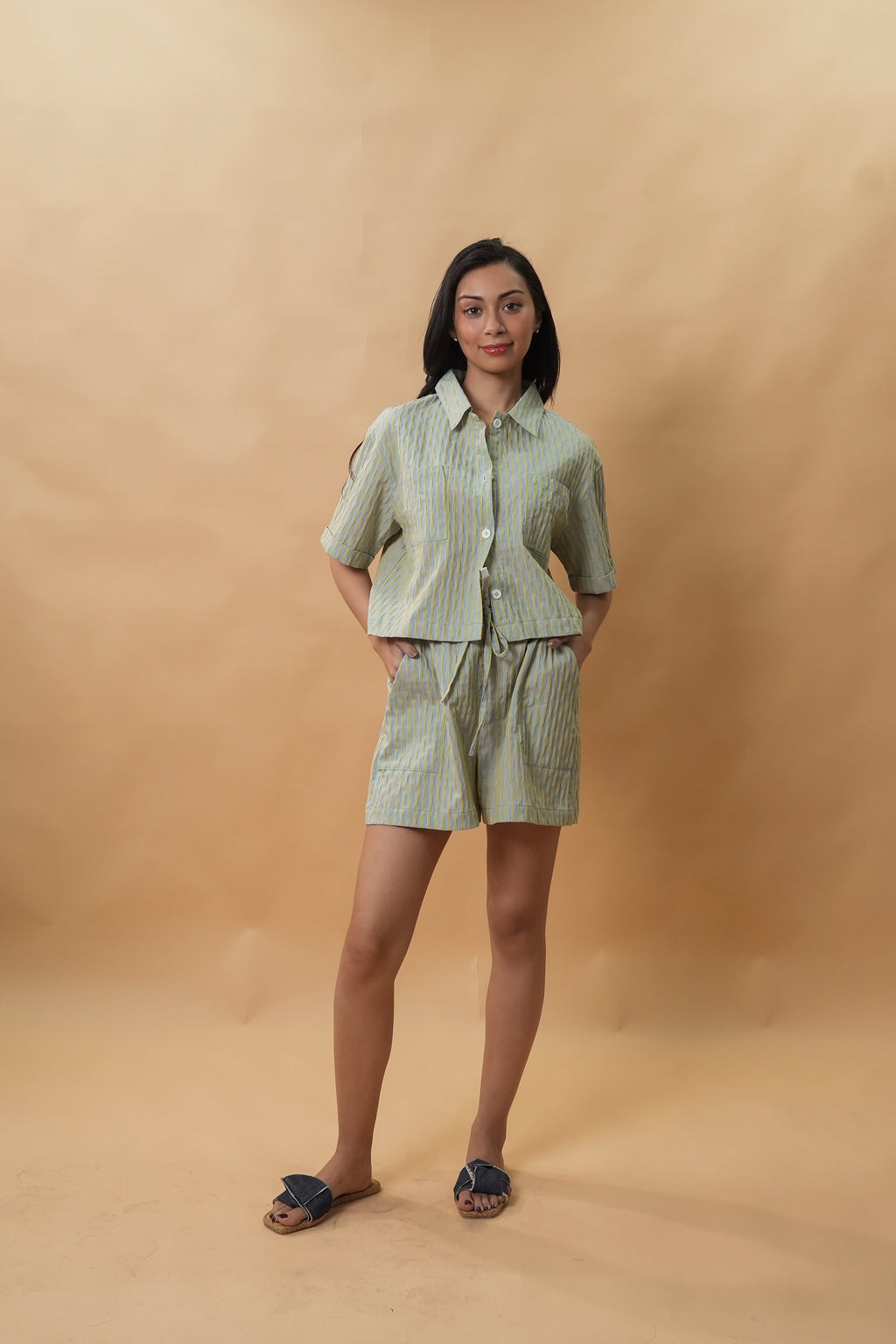 Ellie Set (Blue Stripes)