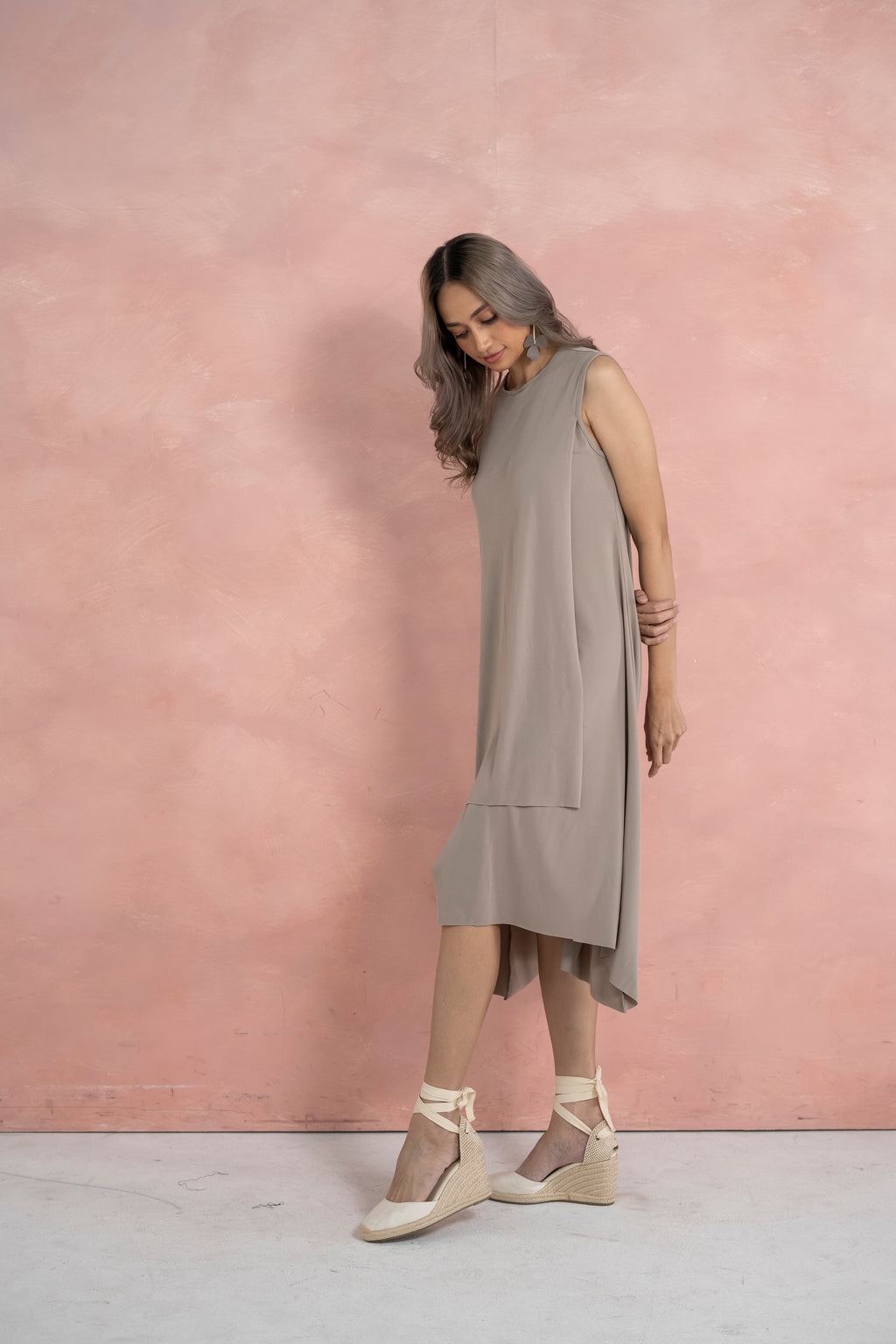 Emmeline Dress (Taupe)