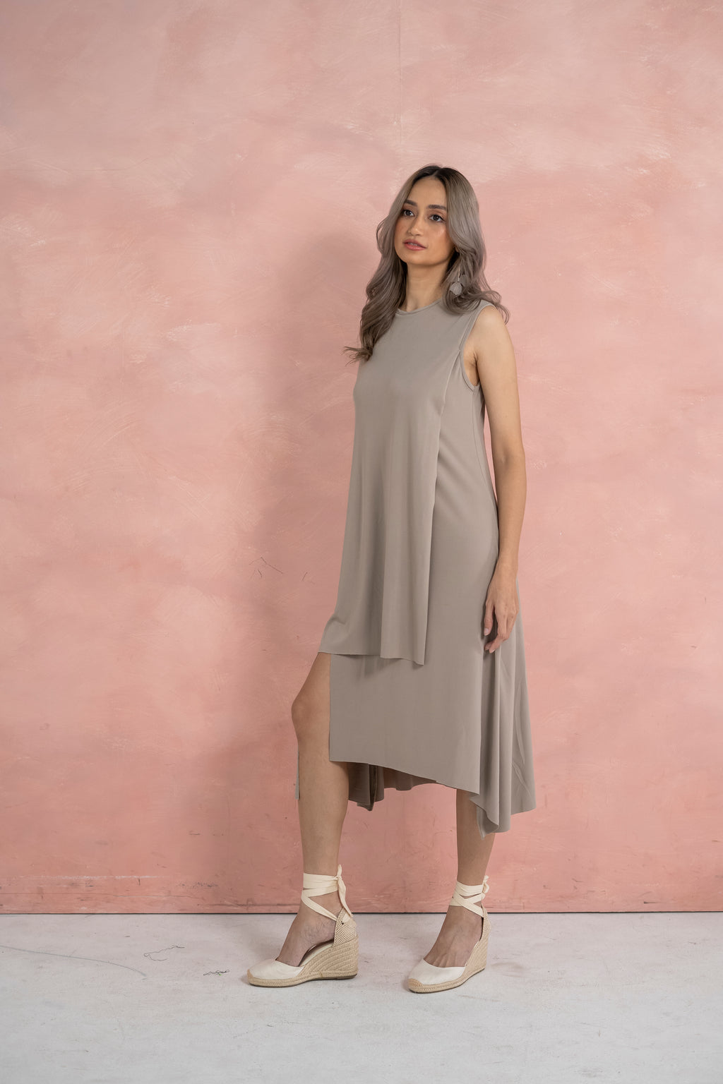 Emmeline Dress (Taupe)