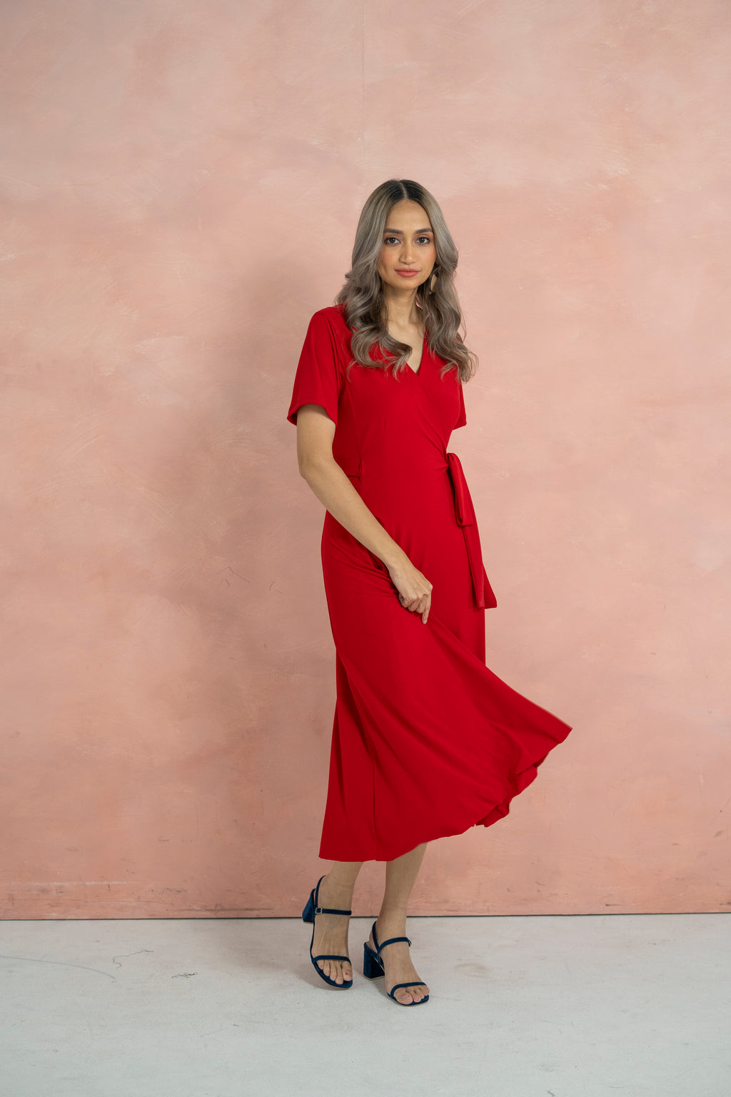 Scarlet Wrap Dress (Red)