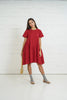 Olivia Nursing Dress     (Barn Red)
