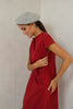 Skylar Nursing  Dress        (Barn Red)