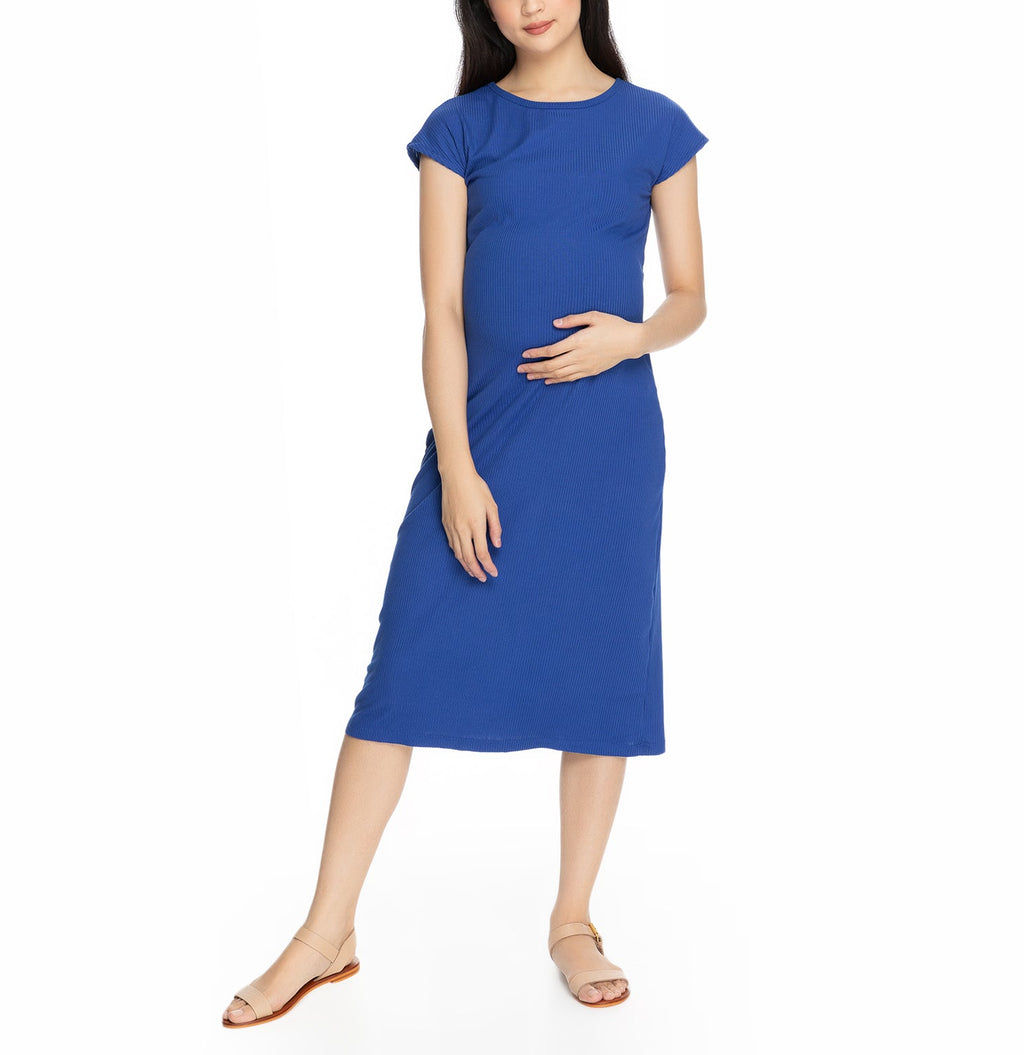 Janine  Maternity Dress Egyptian Blue