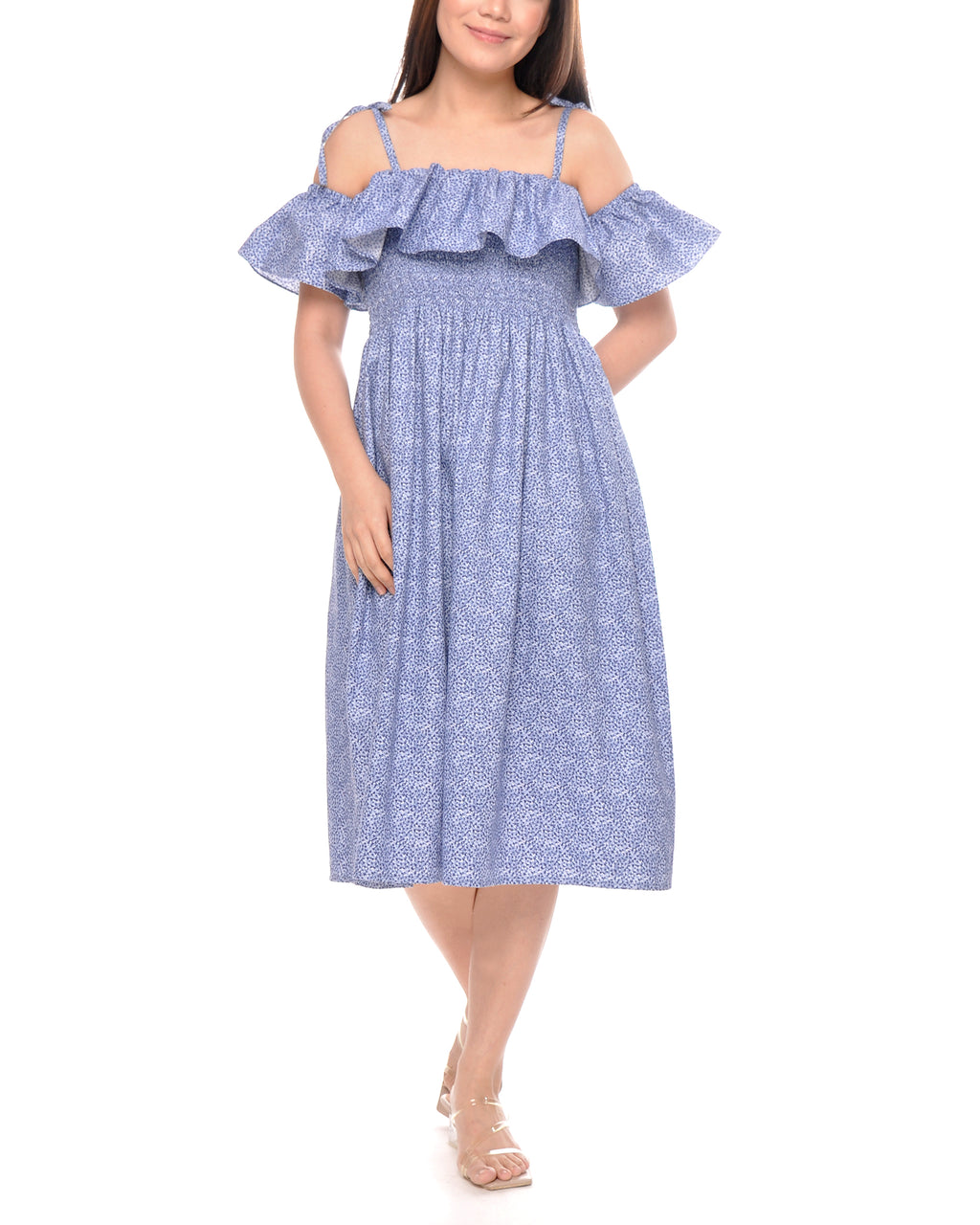 Luna Smocked Nursing Dress