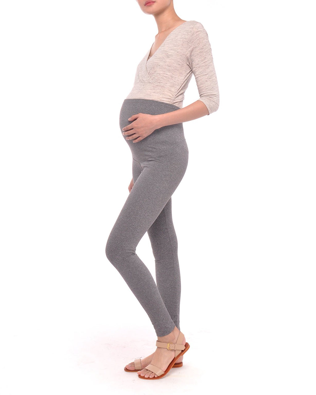 Maternity Leggings Charcoal Gray